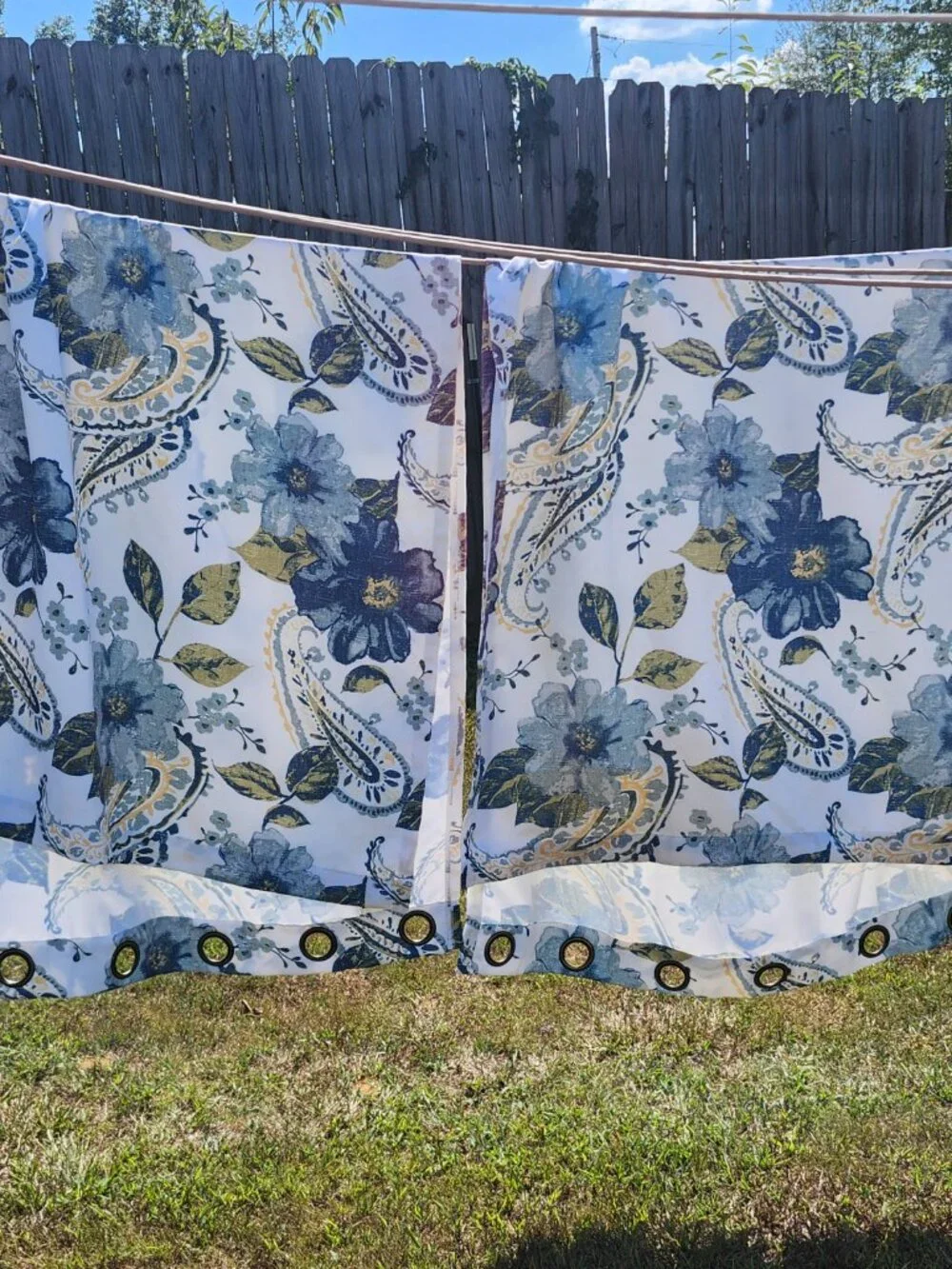 Half Moon pair of lined curtains (2 panels) 52 x 84